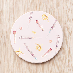 Syringe & Pill Coaster