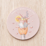 Throat and Thyroid Ceramic Coaster