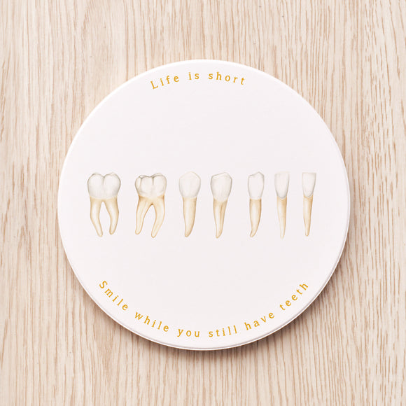 Teeth Ceramic Coaster